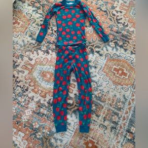 Hanna Andersson long John pajama set size 6-7